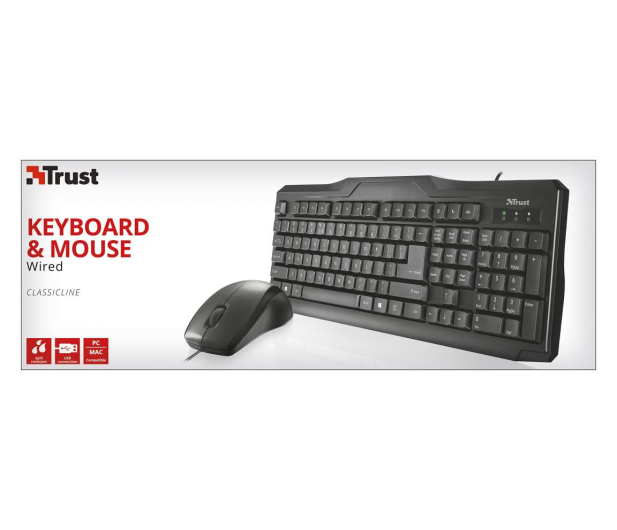 Trust Classicline Klawiatura i Mysz - 649181 - zdjęcie 4